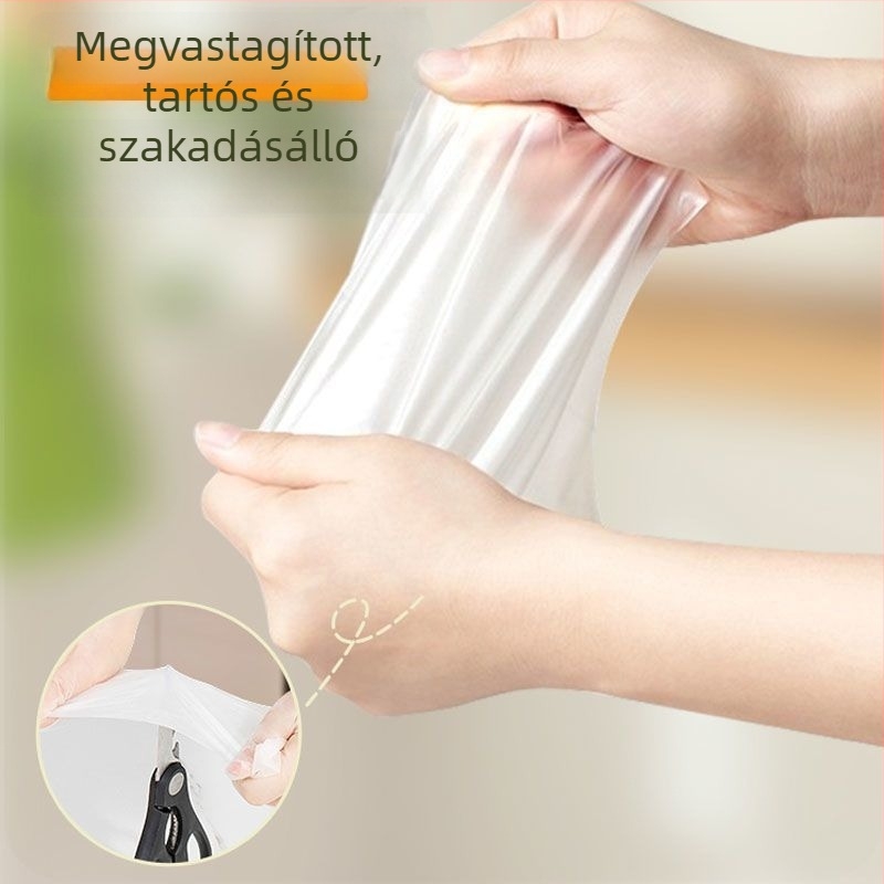 Élelmiszer-minőségű egyszer használatos kesztyűk, átlátszóak és extra vastagok, cateringhez és háztartási használatra