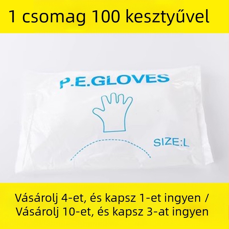 Vastagított egyszer használatos hajszalon kesztyűk – selyemvirág anyag, minta 69850, a szalonok számára, biológiailag lebomló