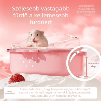 Hamster fürdőedény és toalett – műanyag, kettős használat, Bucatstate/Bucatstar