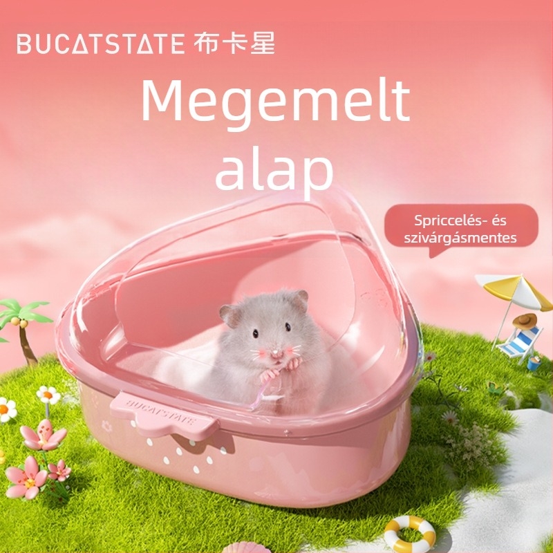 Hamster fürdőedény és toalett – műanyag, kettős használat, Bucatstate/Bucatstar