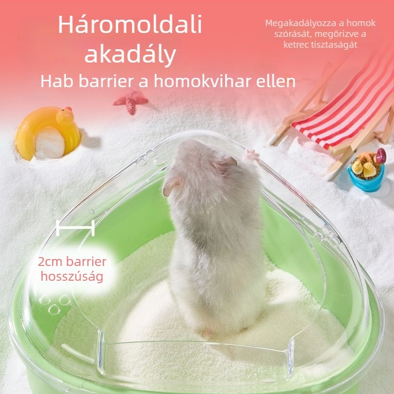 Hamster fürdőedény és toalett – műanyag, kettős használat, Bucatstate/Bucatstar