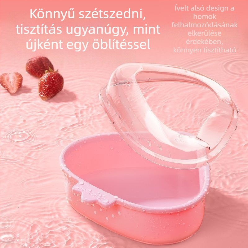 Hamster fürdőedény és toalett – műanyag, kettős használat, Bucatstate/Bucatstar