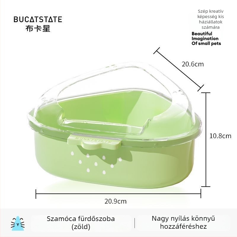 Hamster fürdőedény és toalett – műanyag, kettős használat, Bucatstate/Bucatstar