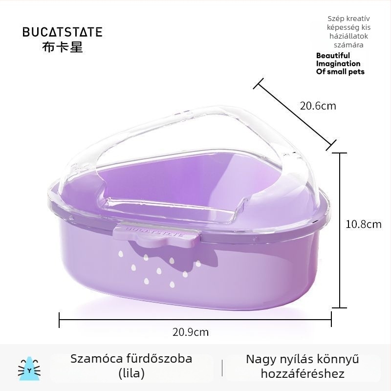 Hamster fürdőedény és toalett – műanyag, kettős használat, Bucatstate/Bucatstar