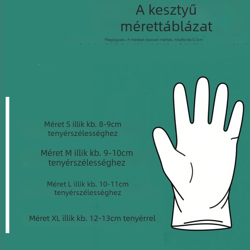 Egyszer használatos TPE kesztyűk, élelmiszer-minőségűek, vízállóak, konyhai takarításhoz