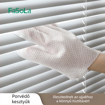 FaSoLa egyszer használatos poreltávolító kesztyűk – nem szőtt textil, közepes vastagság, 100 db/doboz