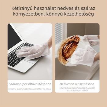 FaSoLa egyszer használatos poreltávolító kesztyűk – nem szőtt textil, közepes vastagság, 100 db/doboz
