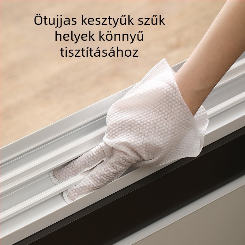 FaSoLa egyszer használatos poreltávolító kesztyűk – nem szőtt textil, közepes vastagság, 100 db/doboz