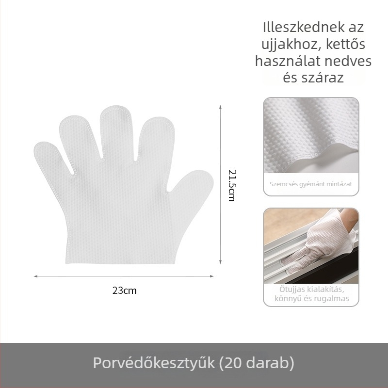 FaSoLa egyszer használatos poreltávolító kesztyűk – nem szőtt textil, közepes vastagság, 100 db/doboz