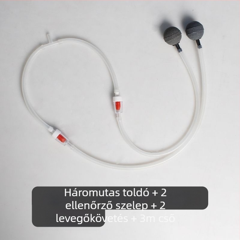 Akváriumi oxigén-aerátor, ultracsendes, háztartási használatra
