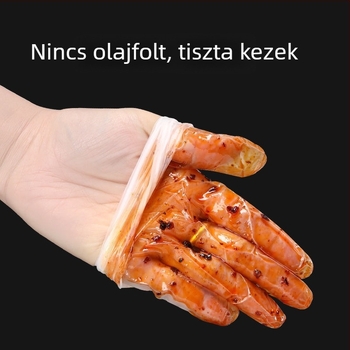 Egyszer használatos samponos kesztyűk fodrászszalonok számára, professzionális, vastag PVC