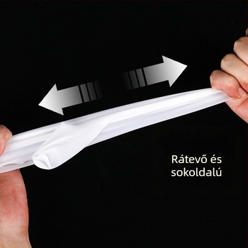 Egyszer használatos nitril kesztyűk, hosszított kivitelben, konyha és catering számára, vízálló, általános vastagság, 2 darabos csomag