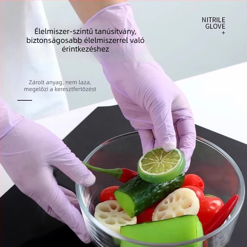 Hangge nitril kesztyűk, vastított nitril anyag