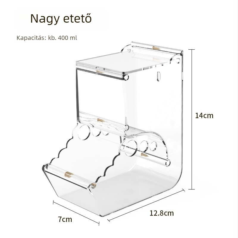 Hörcsög automata etető — akril konstrukció, Weibi márka, háziállat etető eszköz, eredet Shanghai