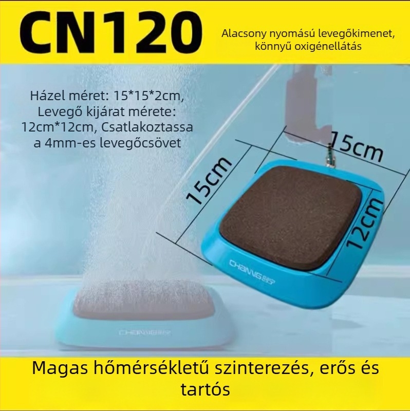 Akvarisztikai felszerelés: oxigénpumpa és buborékkő diffúzor akváriumhoz