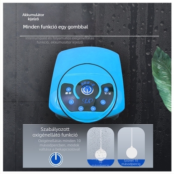 Fisherman's Companion Akváriumi oxigénpumpa, 3W, akkumulátor 2000mAh, 200 g