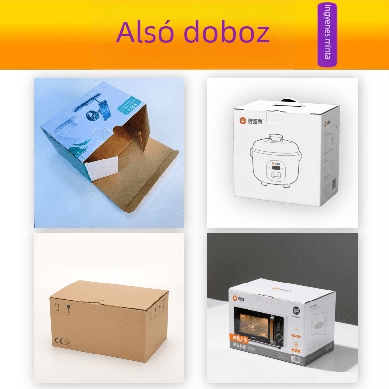 Autóipari csomagoló doboz, testre szabható hajtogatott karton, 230–450 g papír, logónyomtatás elérhető, ofszet/relief/UV/gravírozás, ezüst hőnyomás