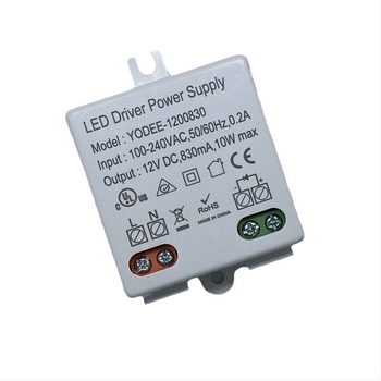 LED állandó feszültségű tápegység, DC12V, 10W, AC-DC bemenet, kapcsoló, CE