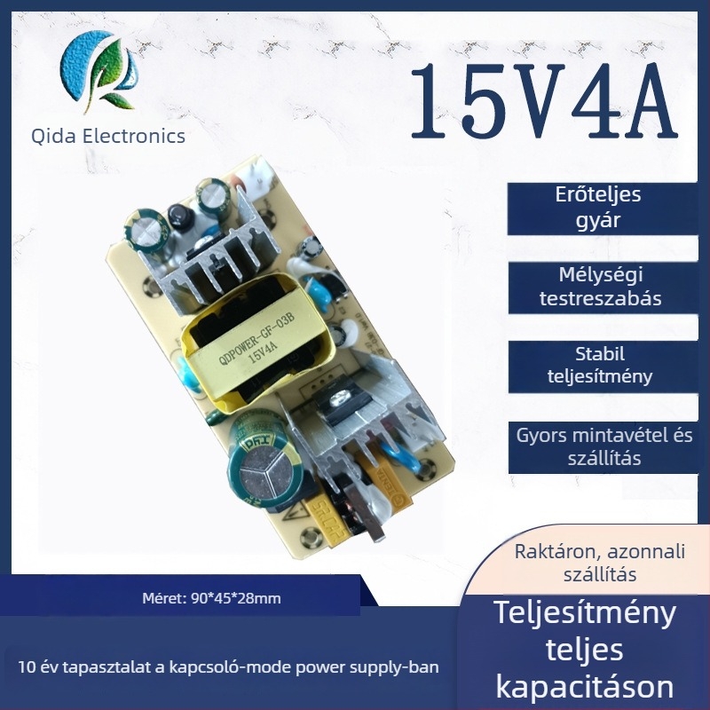 15V4A kapcsolóüzemű tápegységpanel — 60W, üres PCB, CCC tanúsítvány
