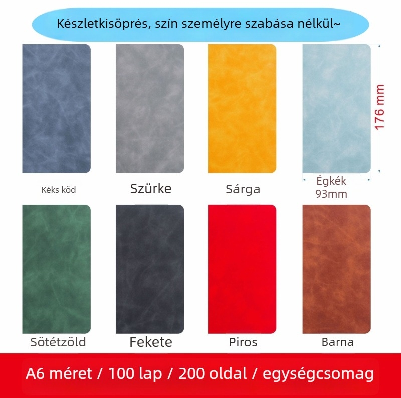 Chenxin Notesz, imitált bőrtok, varrott kötés, Dowling papír, 100–200 oldal