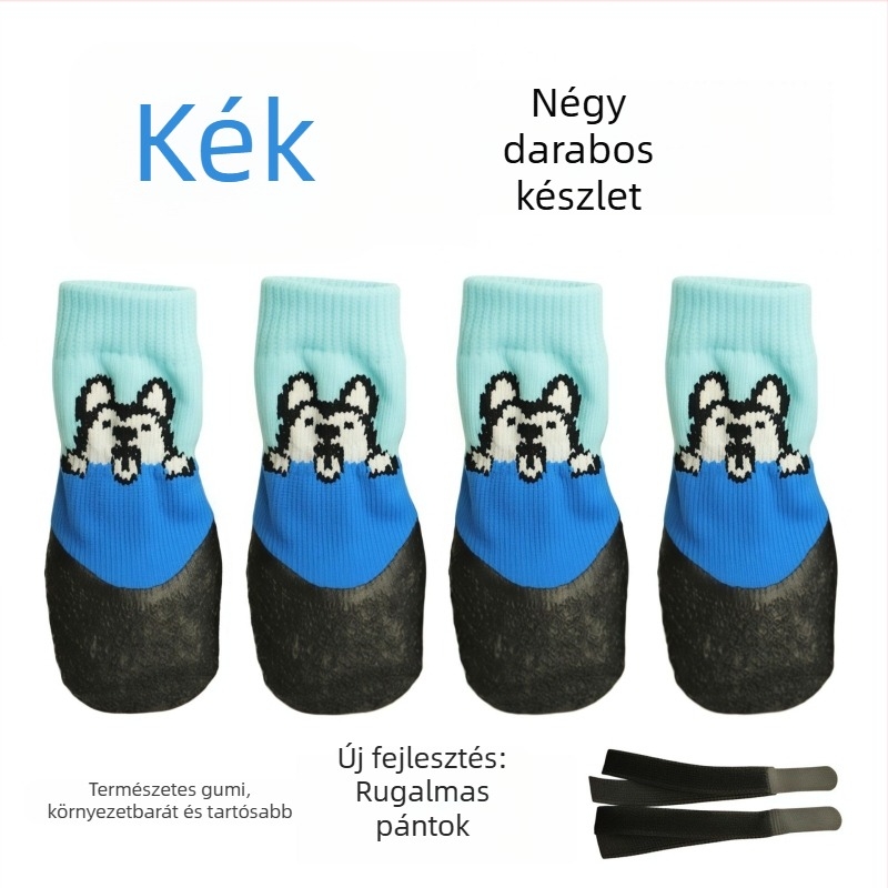 Kutyás mancs zokni: csúszásmentes, vízálló, puha talpú, tartós kutyafelszerelés (Poliészter; univerzális illeszkedés; IP engedély: Nem; Kereskedelmi export kizárva: Nem; Import státusz: Nem)
