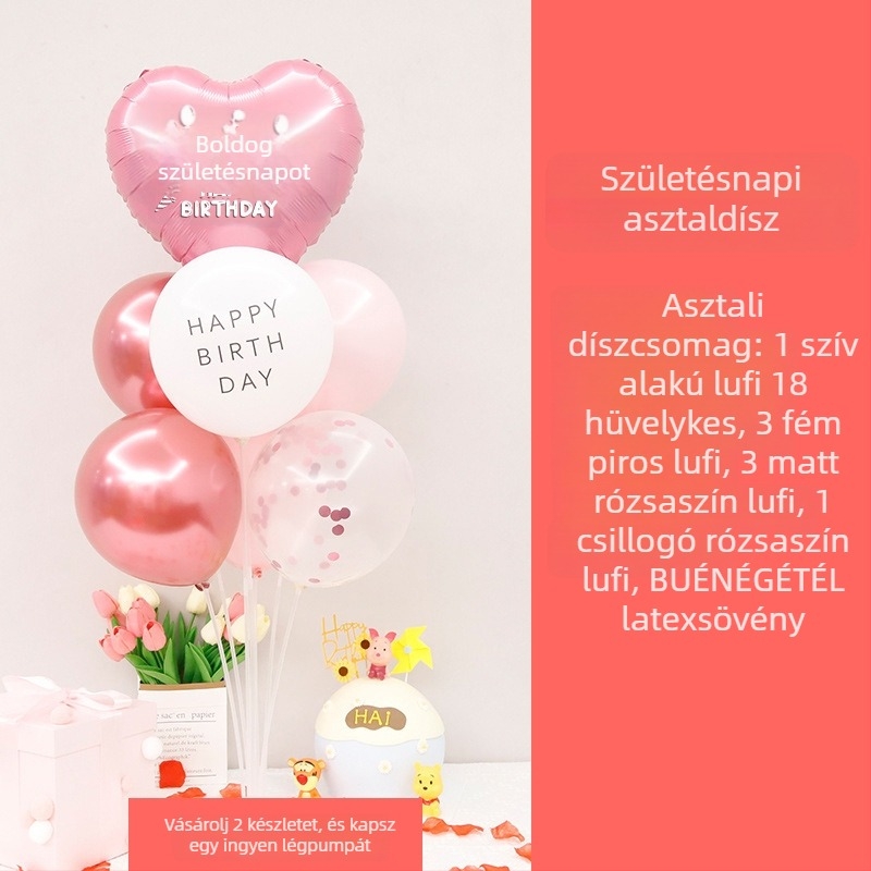 Latex lufi születésnapi dekorációhoz — anyag: latex; típus: latex lufi; forma: kör alakú; alkalom: születésnap; IP engedély: Nincs