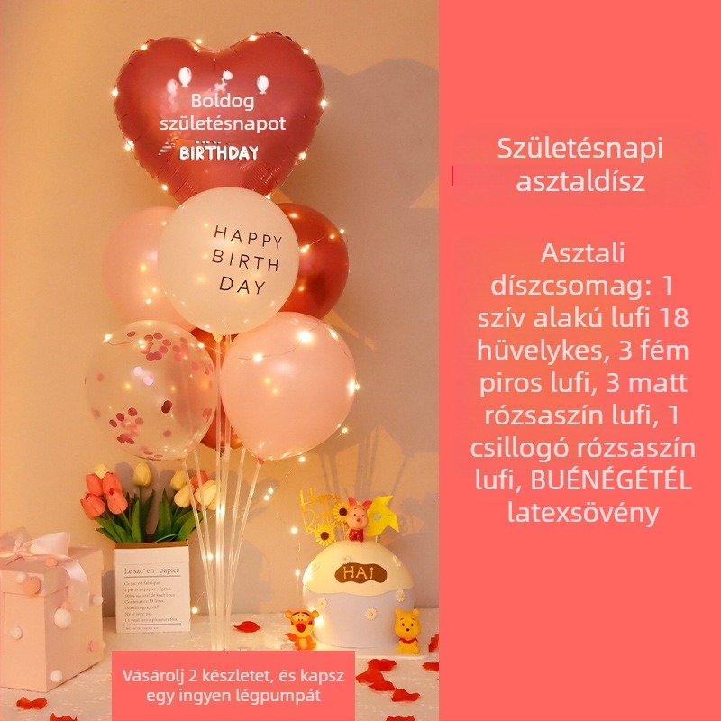 Latex lufi születésnapi dekorációhoz — anyag: latex; típus: latex lufi; forma: kör alakú; alkalom: születésnap; IP engedély: Nincs