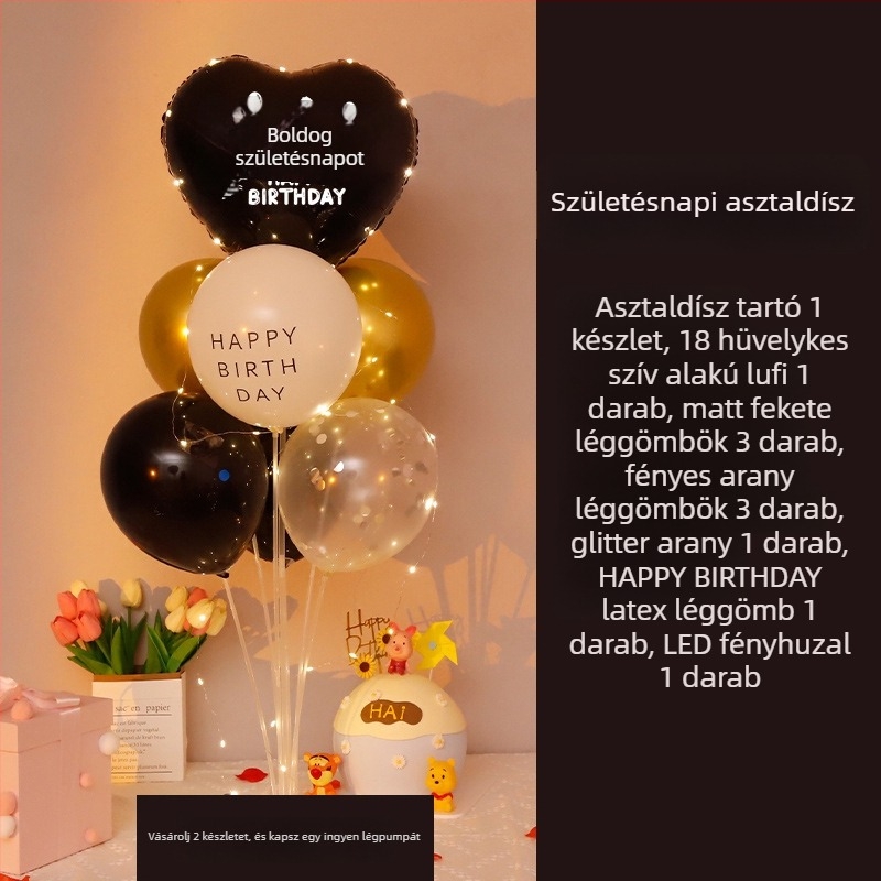 Latex lufi születésnapi dekorációhoz — anyag: latex; típus: latex lufi; forma: kör alakú; alkalom: születésnap; IP engedély: Nincs