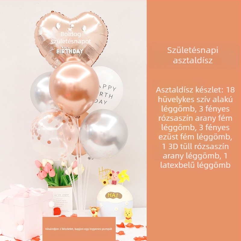 Latex lufi születésnapi dekorációhoz — anyag: latex; típus: latex lufi; forma: kör alakú; alkalom: születésnap; IP engedély: Nincs