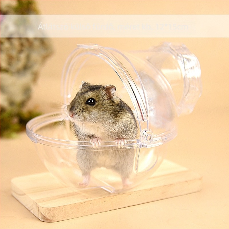 Hamster fürdőketrec külső fürdőrésszel és homokos vécével, műanyagból, Shandong eredetű, hivatalosan engedélyezett magánmárka