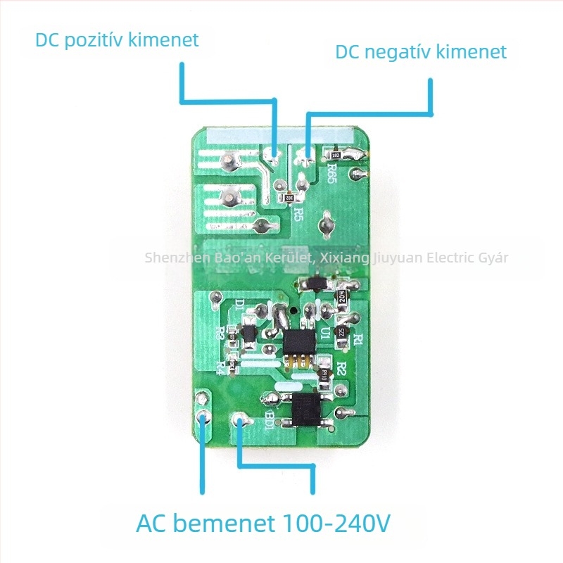 DC5V2A tápegység modul SZJYDQ, 5V2A sorozat, kapcsoló tápegység, 85% hatásfok, súly ~86 g