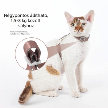 Macska mellkas hám - Nylon, Duo Mao Mao 8046