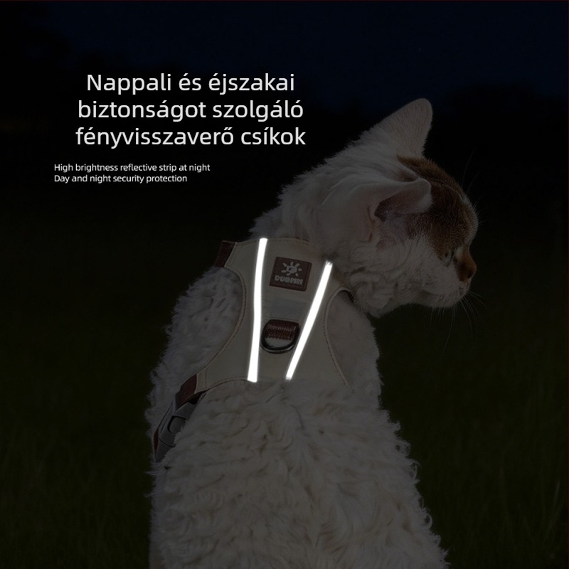 Macska mellkas hám - Nylon, Duo Mao Mao 8046