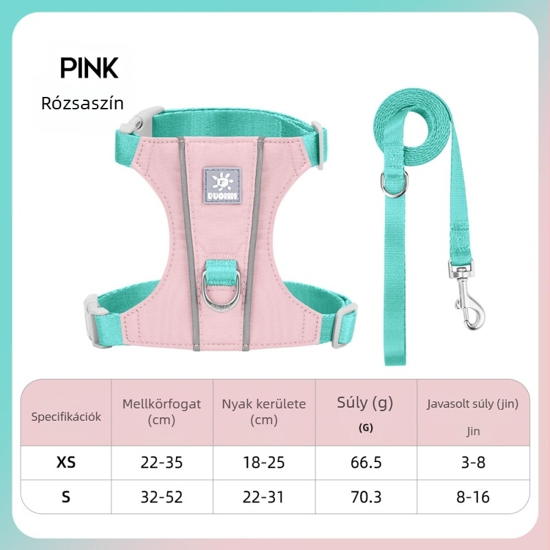 Macska mellkas hám - Nylon, Duo Mao Mao 8046