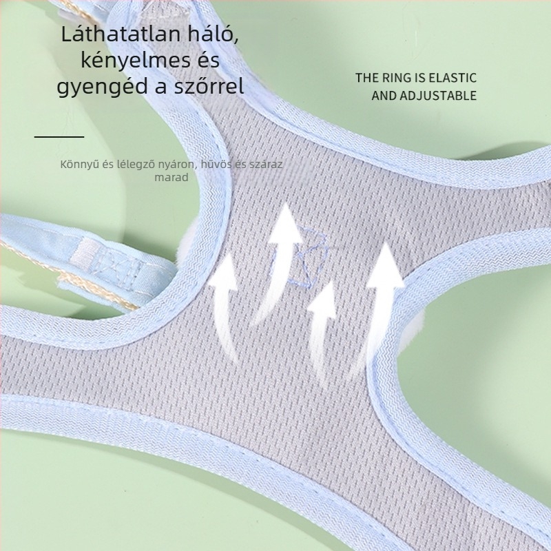 Nylon macska póráz, nem kihajtható; macskáknak; kötél-lánc kialakítás; dobozban 300 darab