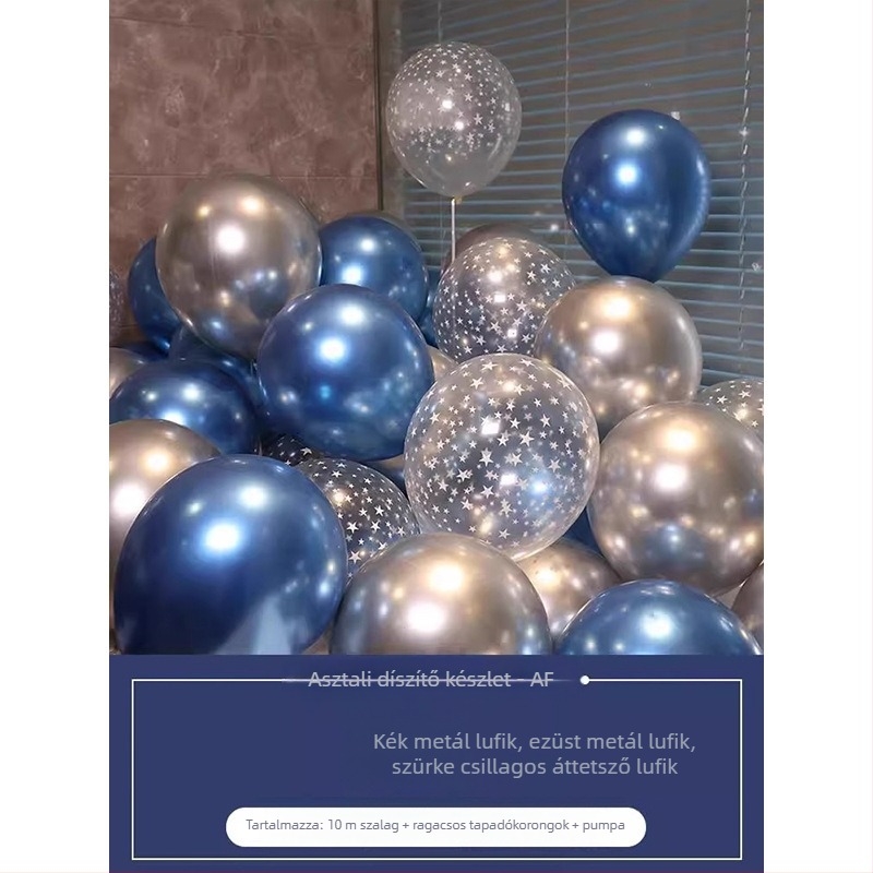 Cecilia latex kör alakú balon logó nélkül születésnapi dekorációhoz, Mkl-998798