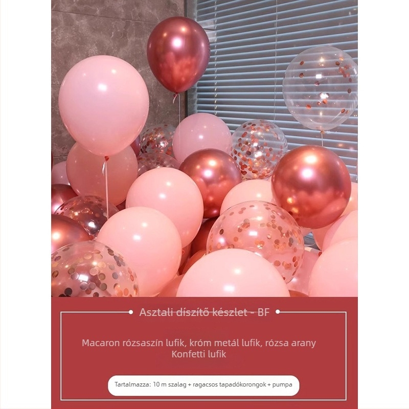 Cecilia latex kör alakú balon logó nélkül születésnapi dekorációhoz, Mkl-998798