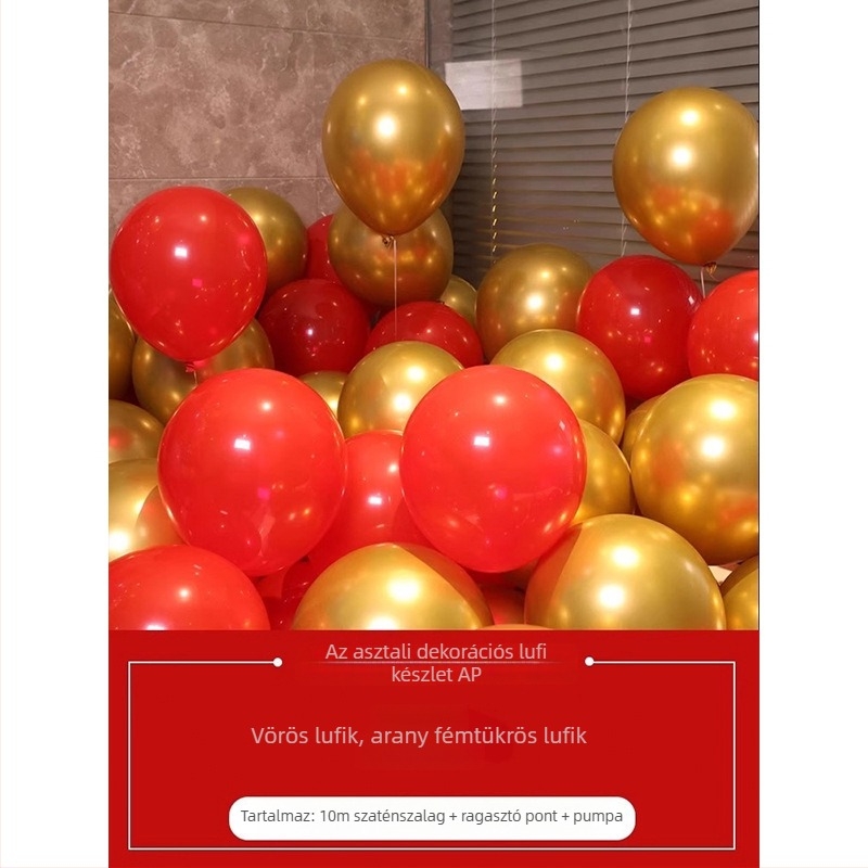 Cecilia latex kör alakú balon logó nélkül születésnapi dekorációhoz, Mkl-998798