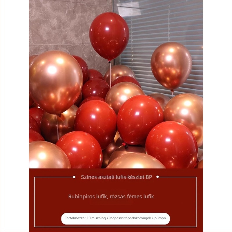 Cecilia latex kör alakú balon logó nélkül születésnapi dekorációhoz, Mkl-998798