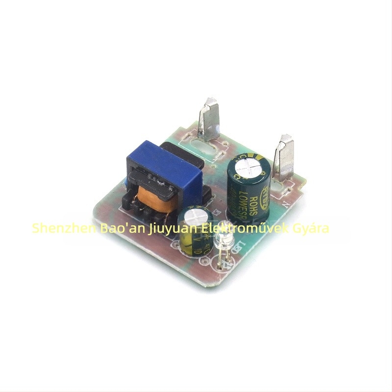 SZJYDQ 5V kapcsolóüzemű tápegység PCB, kimenet 800mA, hatékonyság 85%, tömeg ~70 g