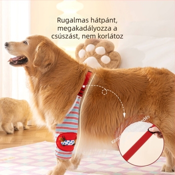 Kutyák könyökvédője és lábvédője – rajzfilmcsíkos dizájn, poliészter rostból, minden évszakban, kényelmes stílus