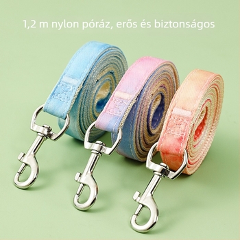 Macska mellény pórázzal, törésbiztos csattal, medve dísz; anyagok: nylon, ötvözet, ABS