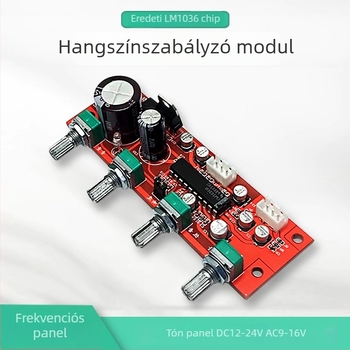 Sunbang LM1036 Hangszínszabályzó Modul Előfokozó, Basszus és Magas Hang Beállítás, DC12-24V vagy AC9-16V