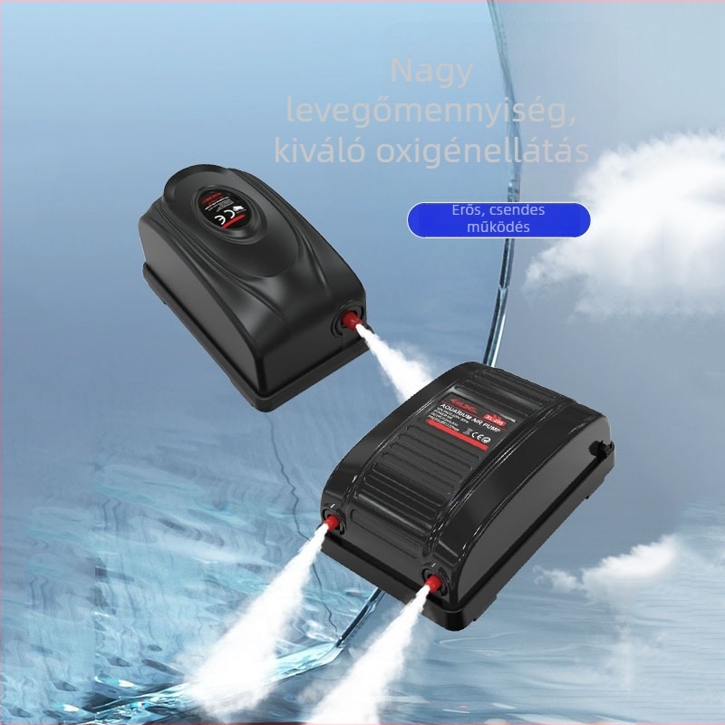 Xilong csendes akváriumi levegőpumpa, kompakt oxigénpumpa, modellek 1187/1087, 0,5 kg