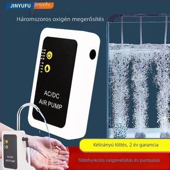 Újratölthető hordozható oxigénpumpa kültéri horgászathoz, 350 g