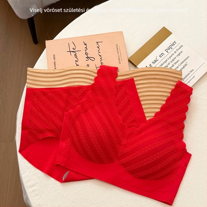 Melltartó készlet 3/4-es kosárral, vékony formázott kosarakkal, rögzített dupla pántokkal, kapcsok nélkül, nylon 80–90% spandex bélés