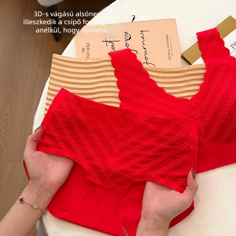 Melltartó készlet 3/4-es kosárral, vékony formázott kosarakkal, rögzített dupla pántokkal, kapcsok nélkül, nylon 80–90% spandex bélés