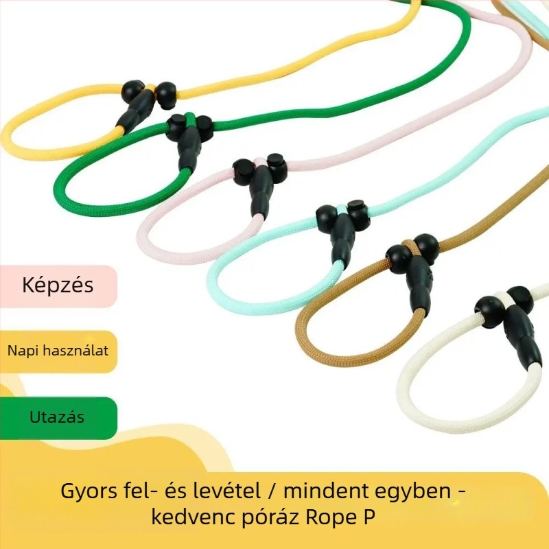 Nylon kutyapóráz kis- és nagytestű kutyáknak, kültéri sétákhoz, anti-húzás