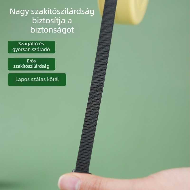 Automatikus nyújtható póráz macskáknak és kutyáknak, 3 m kültéri sétákhoz
