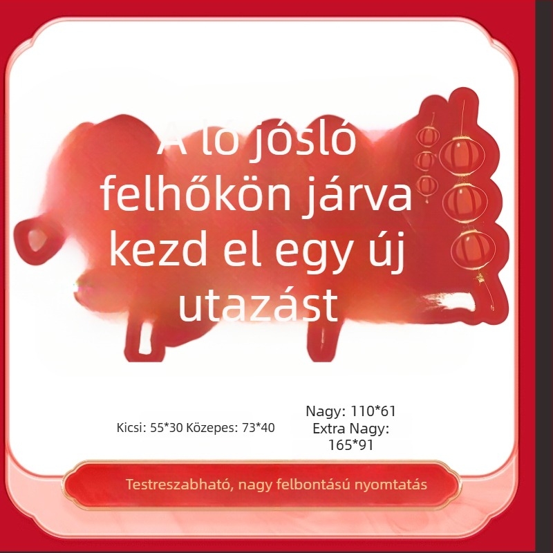 Esemény dekorációs kellékek - Újév padlóra matricája, Selyem virág anyag, Univerzális stílus, Modell F9MJJMJM577TT68